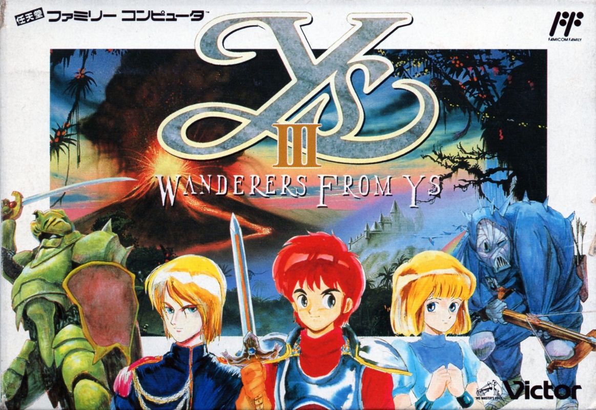 Ys II box art for Famicom